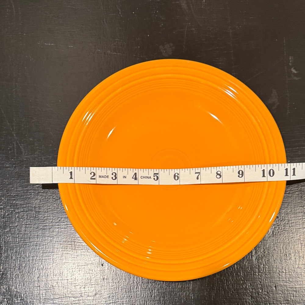 Fiesta® Ware Poppy Orange Dinner Plate 10” – Homer Laughlin USA – Lead Free
